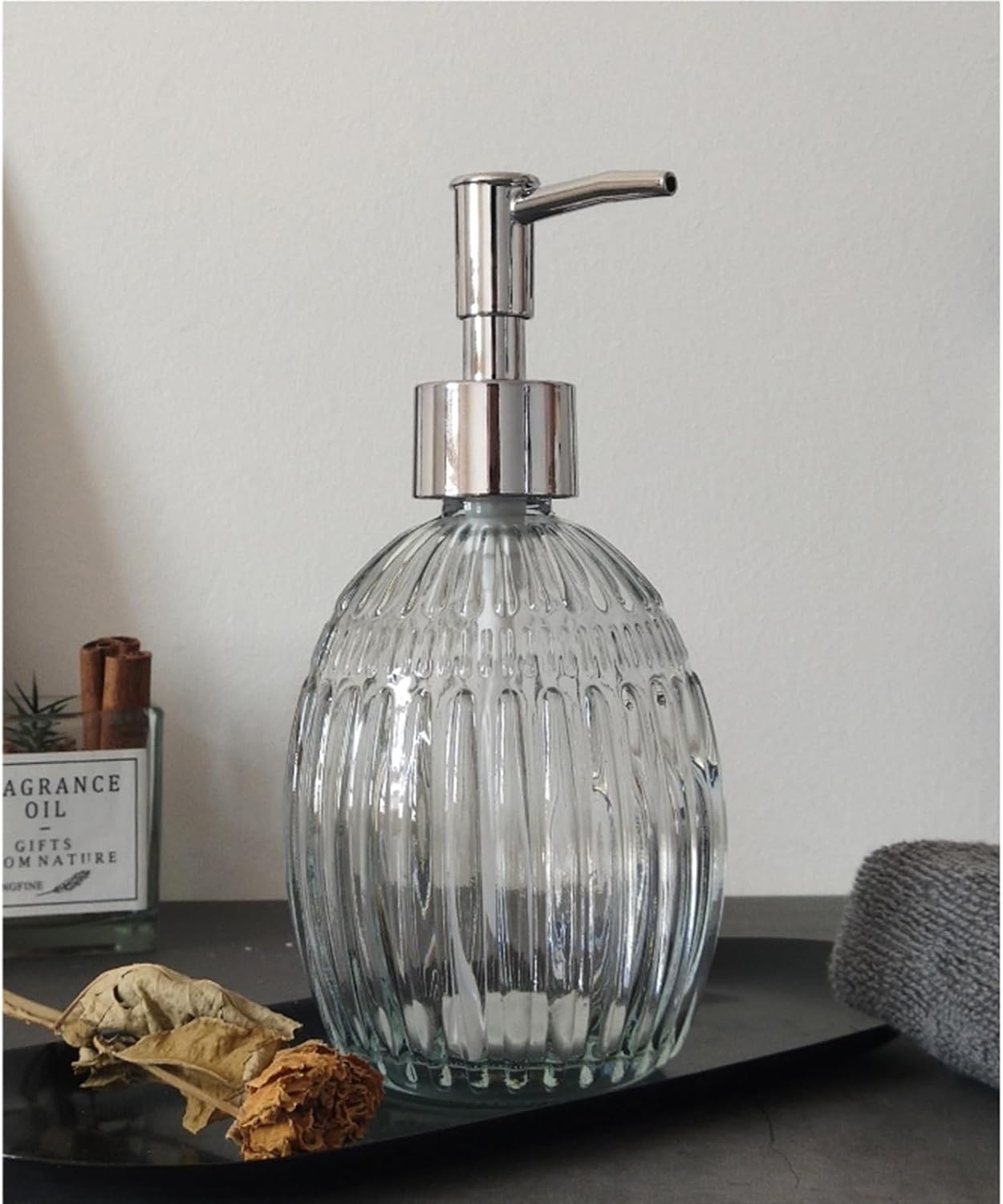 Dozownik mydła w płynie o pojemności 400 ml z balsamem z pompką, dozownik mydła w płynie z możliwością wielokrotnego napełniania do łazienki w kuchni | White