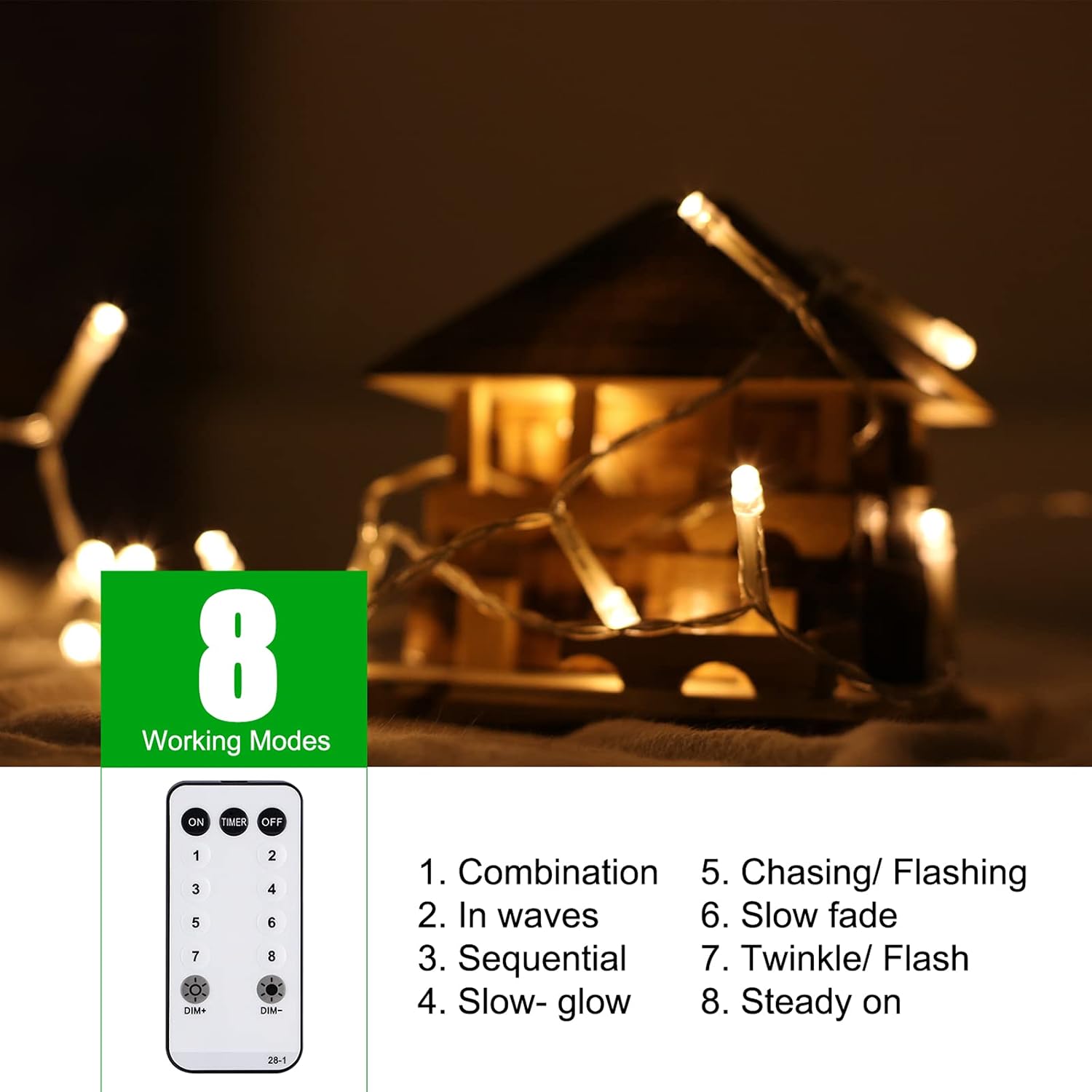 Brightown Icicle Lights for Outside, 40 FT 432 LED Icicle Christmas Lights Outdoor with 81 Drops, 8 Modes, Connectable String Light with Remote, Timer, Waterproof Christmas Light for House, Warm White