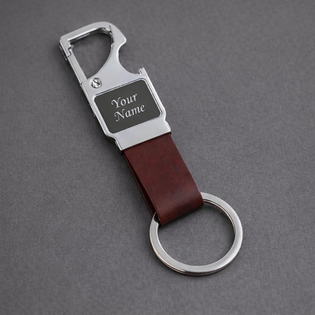Customized Metal Keychain with Name Engraved I Stylish Keyring for Car/Home/Office I Personalized Bike Keychain I Birthday Gift For Friends,Family,Husband, Boyfriend,Father,Colleague-image-41
