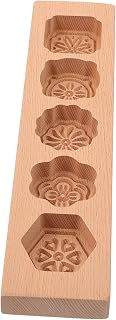 Wooden Moon Cake Mold, Creative Flower Shape, Baking Tool