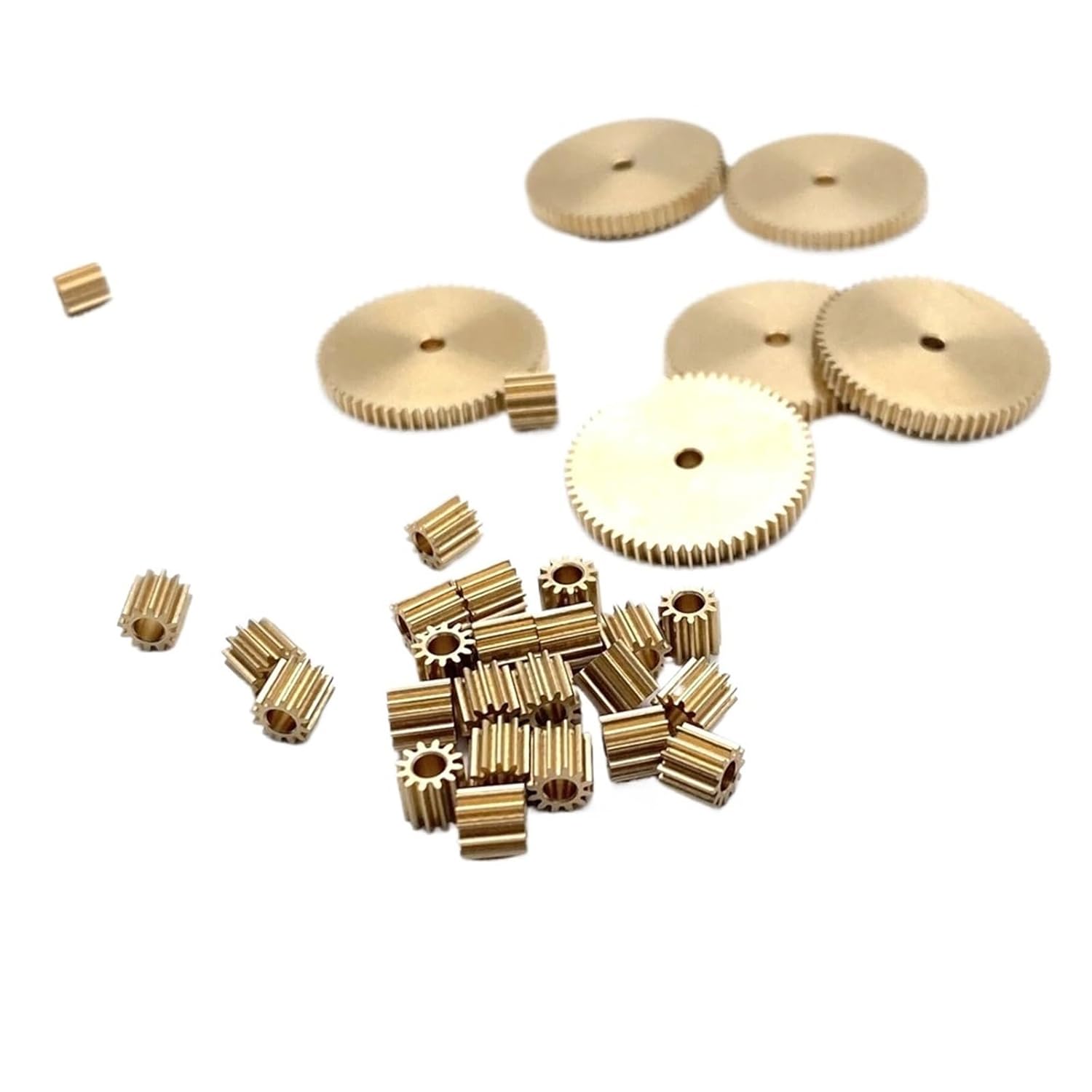 1pcs 0.3M Mini Copper Gear 28/30/40/41/45/48/60 Teeth 2/3MM Mechanical Copper Spur Gear(60 Teeth-1.98mm-T2)