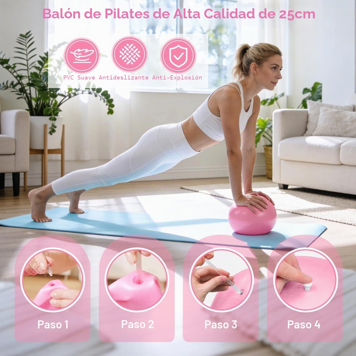 13 Piezas Pilates Essential Kit, Kit Pilates en Casa con Anillo de Pilates, Anillo de Pilates, Bandas de Resistencia, Calcetines y Accesorios, Pilates Accesorios para Casa y Gimnasio Yoga Fitness