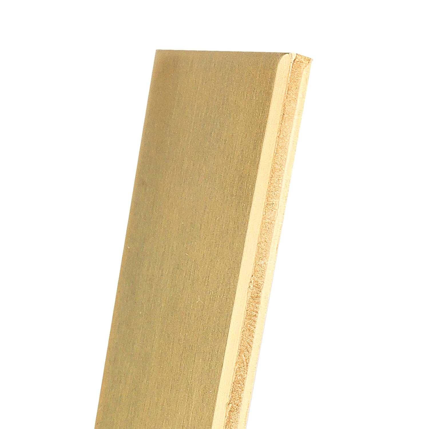 LEXININ 2 Pcs 1/8 x 1 x 12 Inch Brass Flat Bar Stock, Rectangular Brass Bar, Long Solid Plate Mill Stock