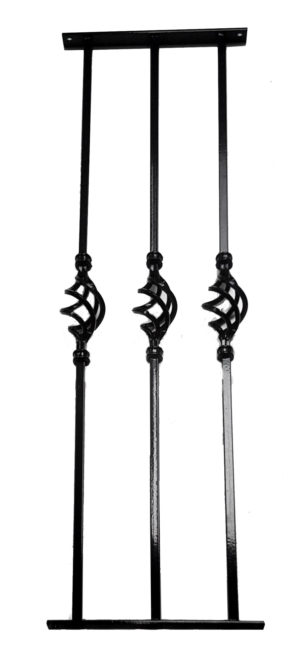 Avonstar Classics Range Black Adjustable Decorative Window Security Bars Triple British Made (Black)
