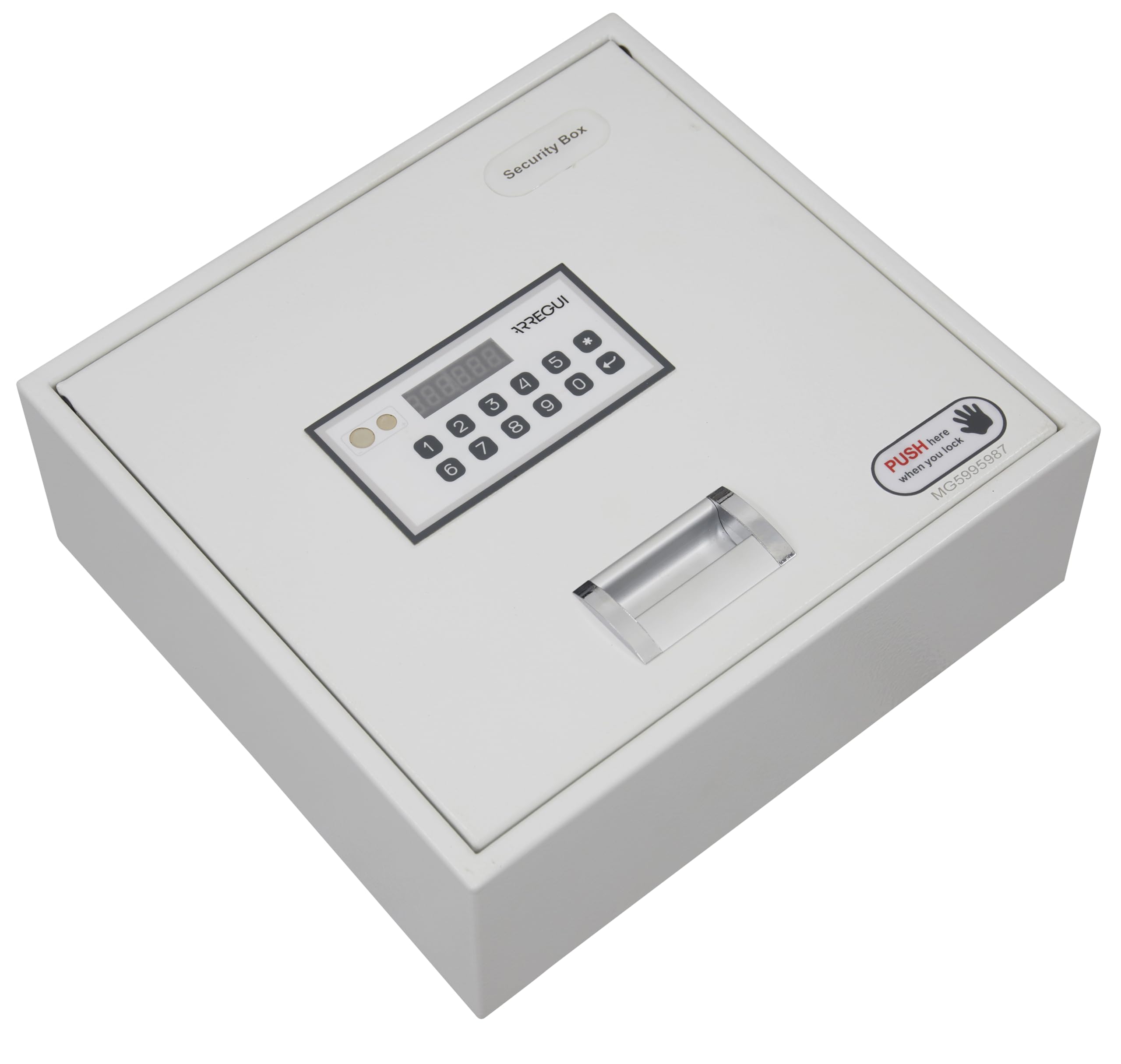 ARREGUI Magna 592000 Cassaforte nascosta nel pavimento dell'armadio | Nascondi per soldi a casa | Cassaforte Camuffata per la casa con codice | Cassetta di sicurezza elettronica | 11x31x29 cm | 5L