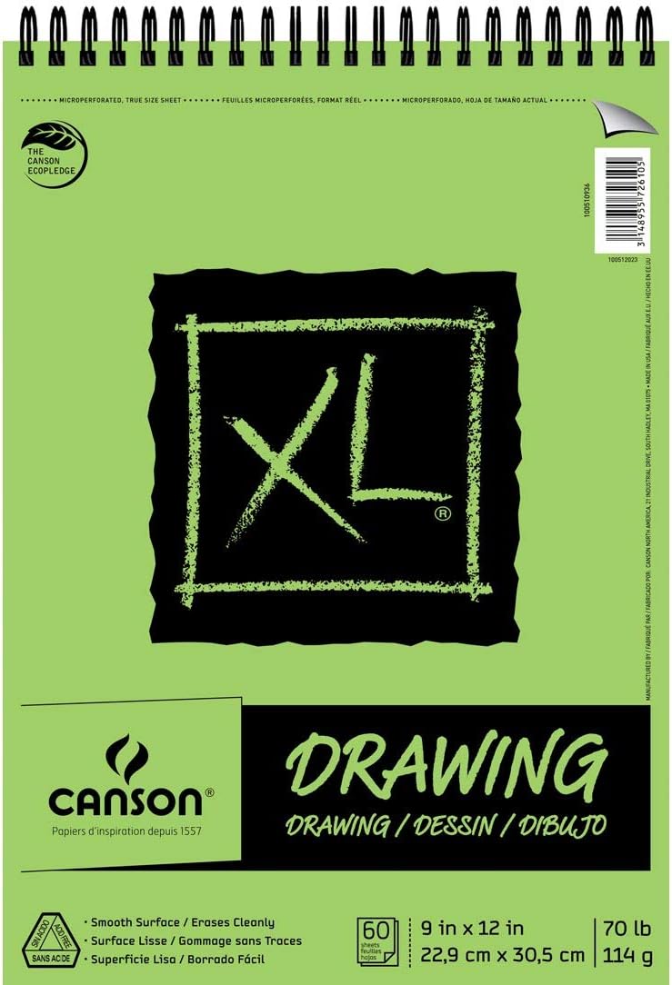 Canson XL Series Drawing, 9" x 12", Green