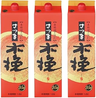 芋焼酎 焼酎 さつま木挽 こびき 25度 1800ml パック×3本 雲海酒造 いも焼酎 鹿児島 酒 お酒