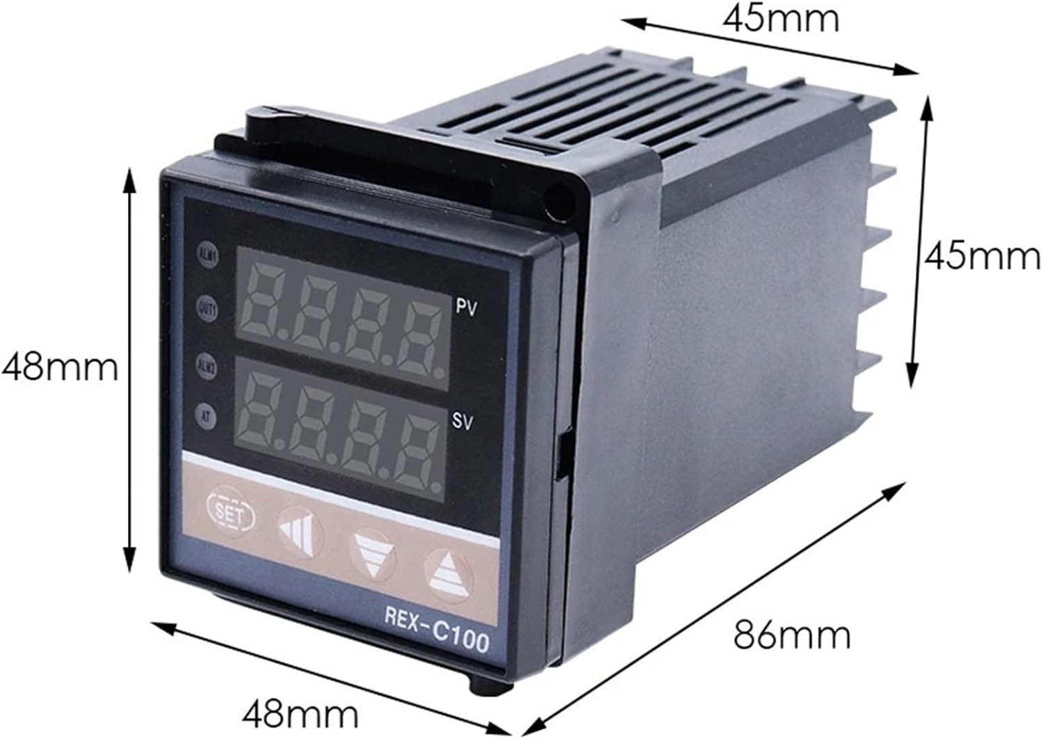 Rex-C100 Digital PID Thermostat SSR Relay Output K J E Type Thermocouple Input 220V rex c100 Temperature Controller 0-400℃(SSR - Single Input)