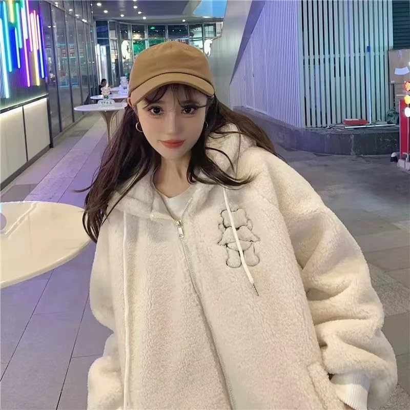 [Neping] 極厚保温 フジャケット 女子中学生向け 防寒防風 ラムウールコート 厚手の秋冬ジャケット スルコーデに適 プレゼン