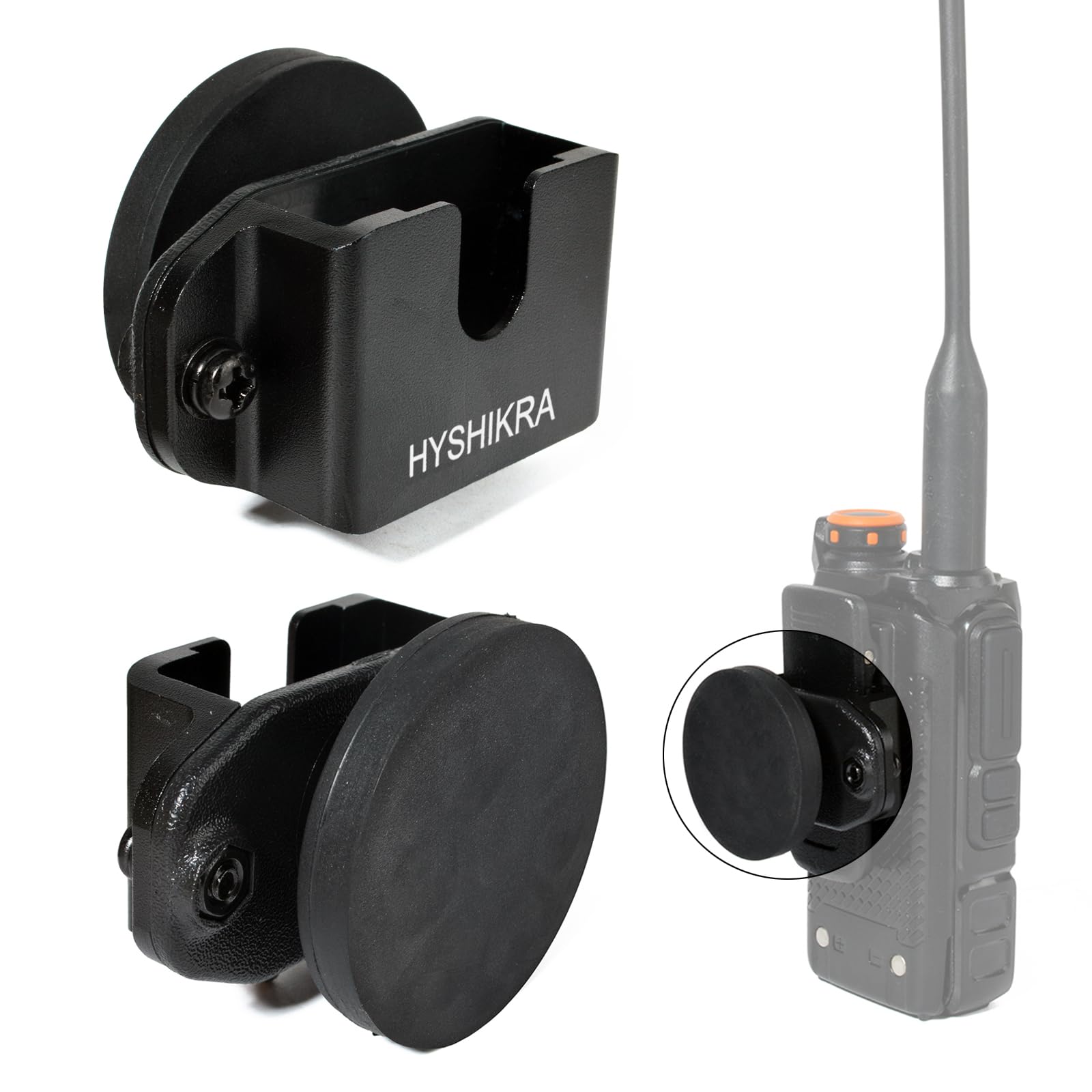 Supporto Universale 3-in-1 a Forte Magnete per Walkie-Talkie 7,5 kg da Parete per Baofeng Motorola Kenwood