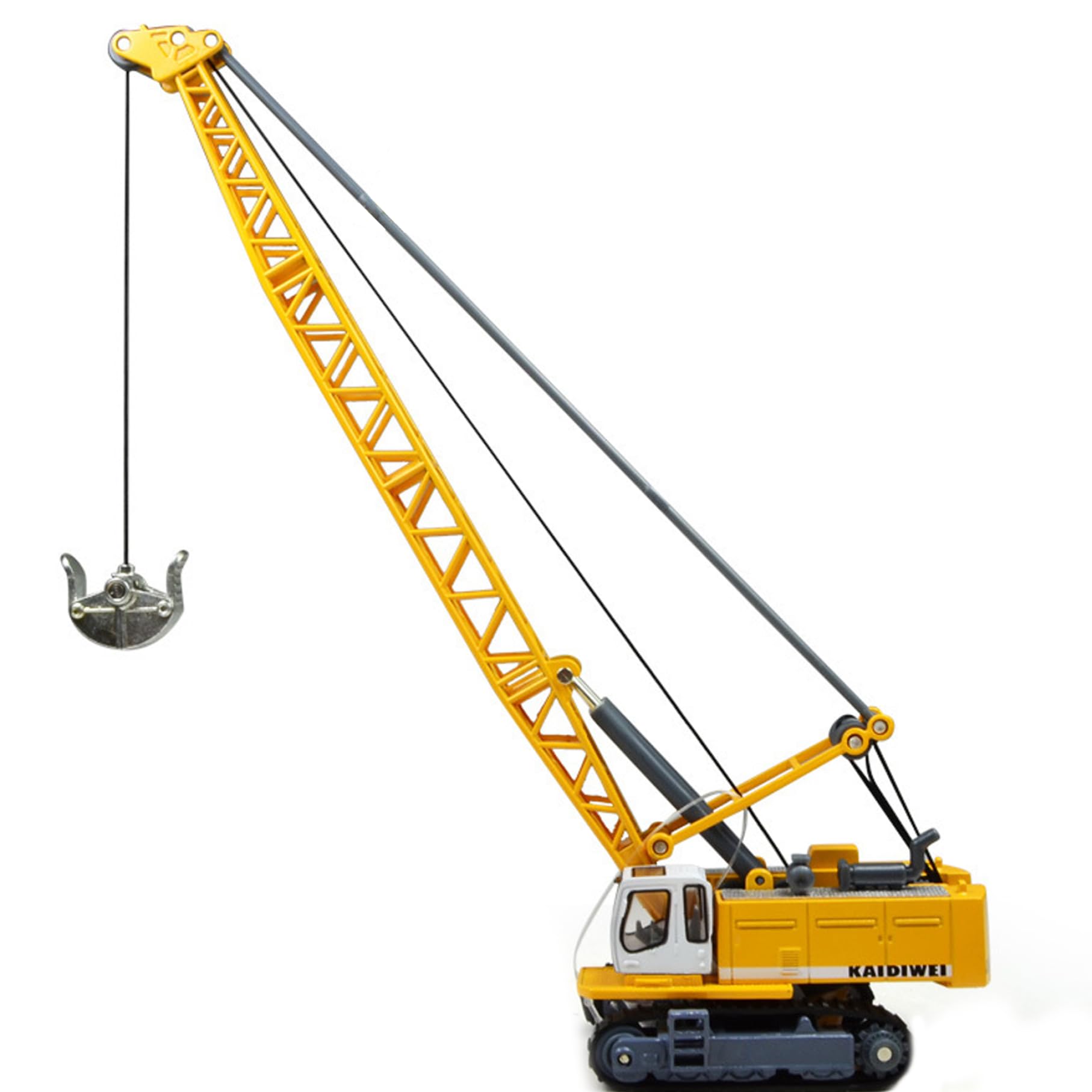 Pelle à câble de Tour Tout en Alliage, Grue à câble Tour l'échelle 1:87 Ho, Pelle Tout en Alliage, modèle de Train simulé, décoration scène, Accessoires Trains, modèles Jouets véhicul