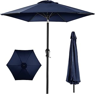 Best Choice Products 10ft Outdoor Steel Polyester Market Patio Umbrella ...