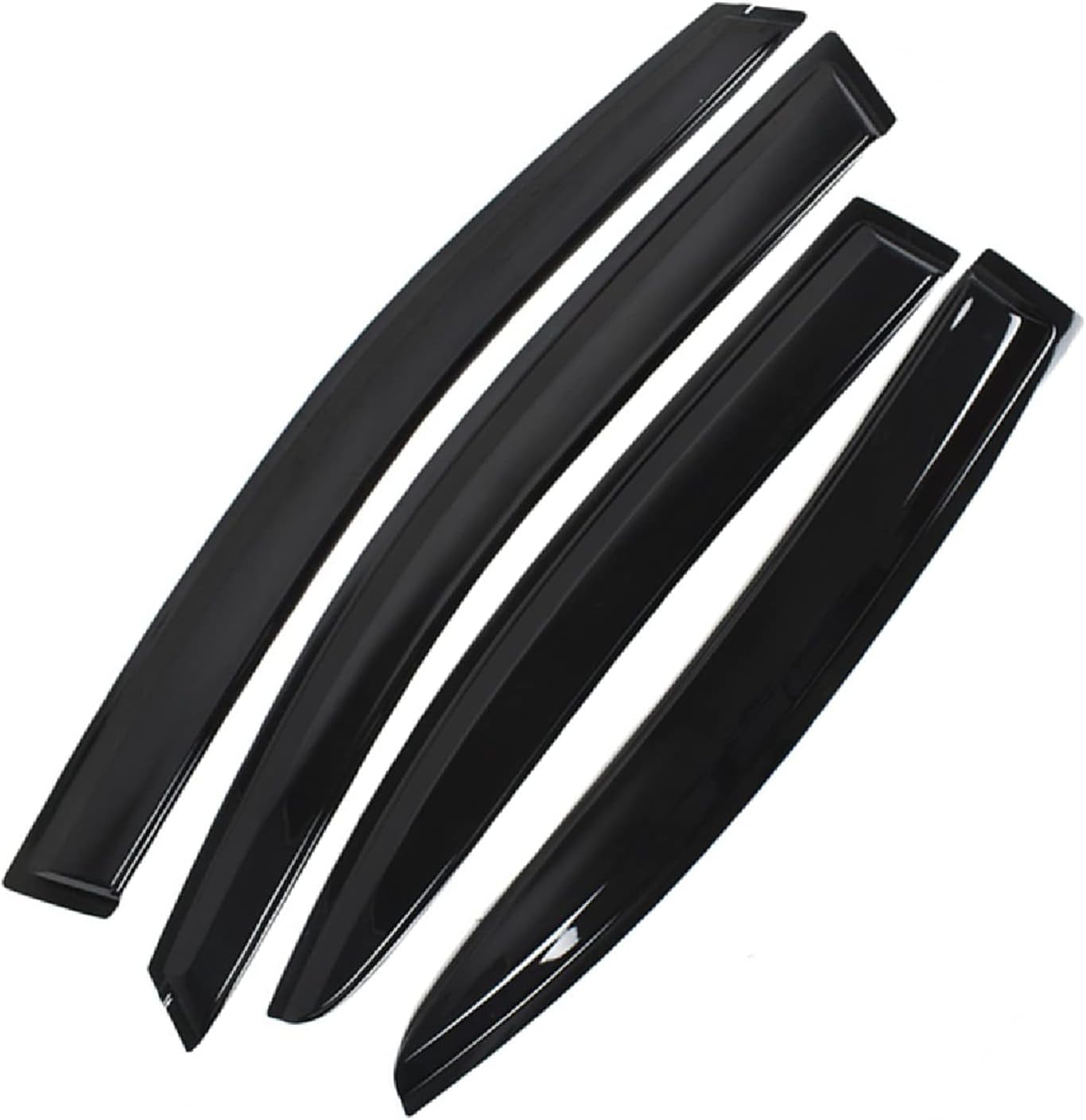 Window Visors Rain Guards Deflectors - 4-Pack Side Window Deflector Vent Shade for Car Windows Tape-On Outside Mount Acrylic Sun Rain Guard Replacement for WRX STI Sedan 2015-2019