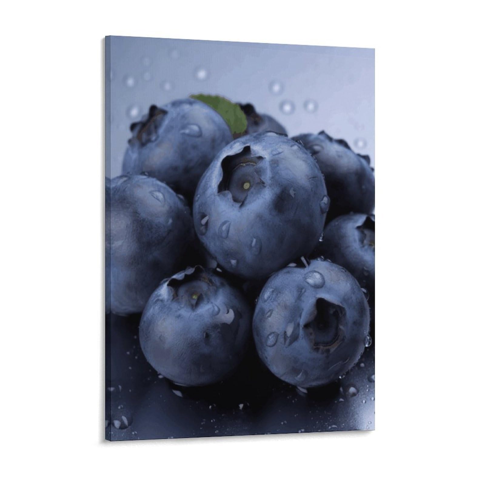 NTVOWPZO Blueberry Canvas Wall Art for Bedroom 12x16inch Canvas Prints Artwork for Walls Modern Picture Artwork Painting for Living Room Aesthetic Wall Paintings for Bathroom Kitchen Office Decor