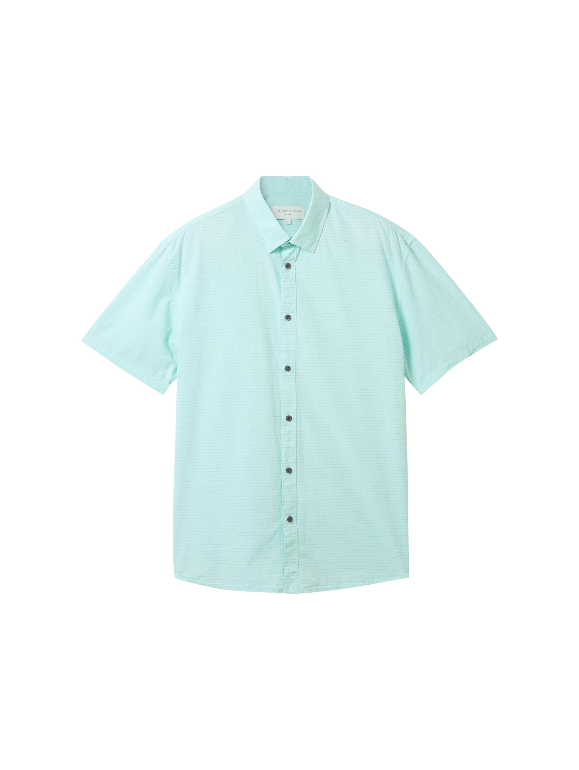 TOM TAILOR Denim Herren Relaxed Fit Kurzarm Hemd