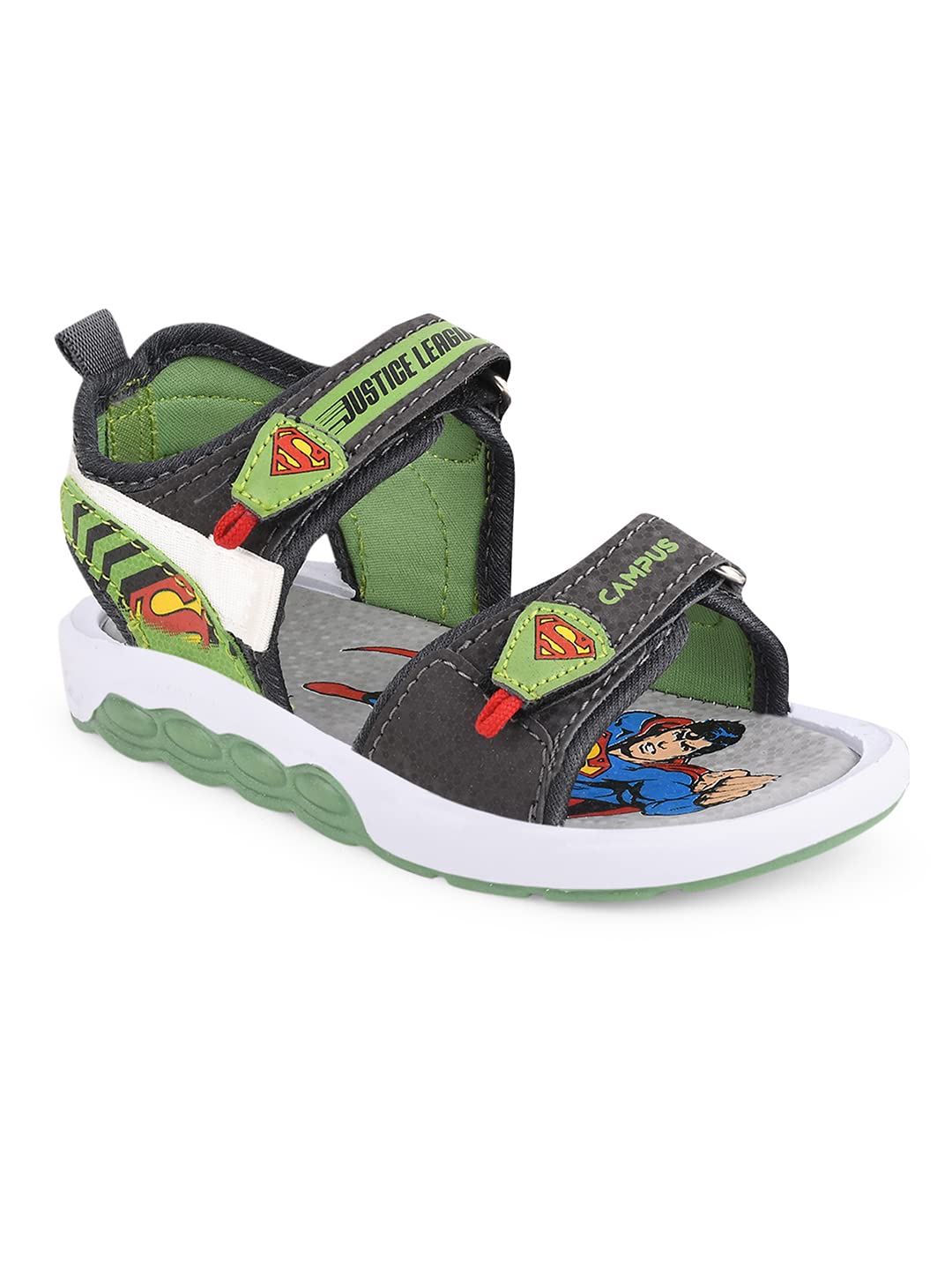 Campus Kids DRS-209 Gry/Pista Outdoor Sandals - 9UK/India DRS-209 (B0BC9D491F) Amazon Price History, Amazon Price Tracker