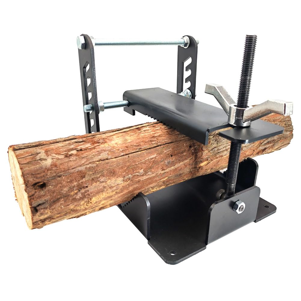 Pipe/log Vise/Lumberjack Tools Log Lock/XL Log Holder, Log Clamp Lock. Quick Adjustment and Locking. for 1-1/2"-5.5" Diameter Logs