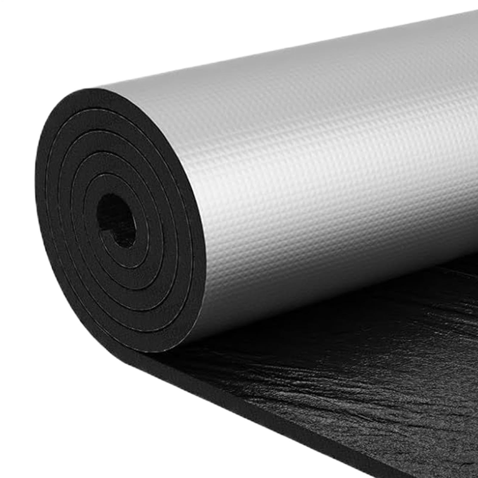 Rollo de aislamiento de aluminio de 5 m x 60 cm, paneles reflectores de radiador para suelo, techo, techo, aislamiento de pared, rollo de aislamiento de lámina reflectante, calor y barrera que ahorra