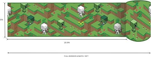 Miniatura 8 de RoomMates Minecraft Iconic Faces - Papel tapiz para despegar y pegar