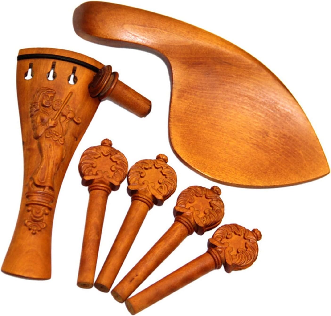 TSTS Violin Accessories kit New 4/4 Boxwood Violin Accessories High-Grade Violin Accessories Set