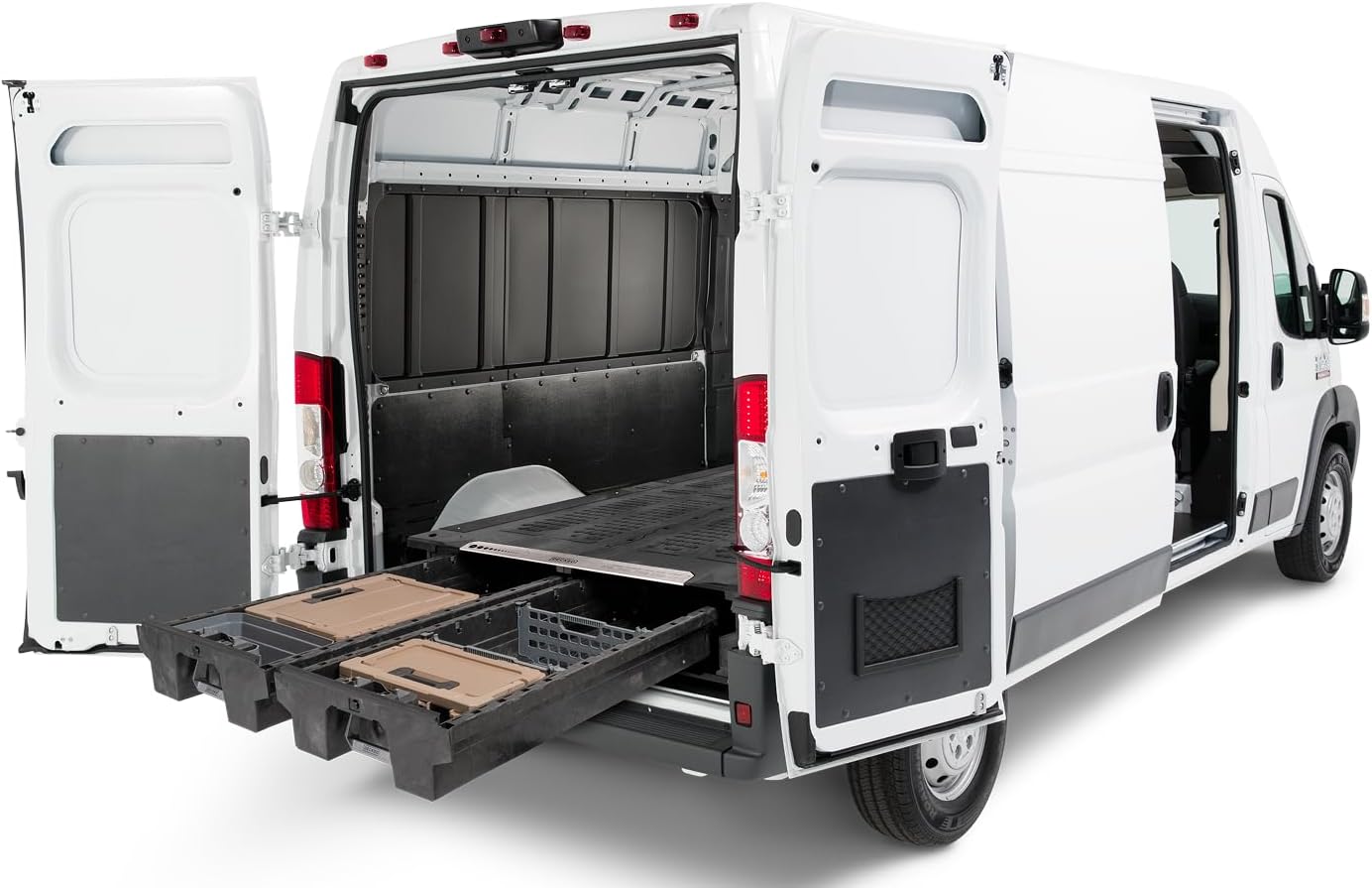 DECKED Van Storage System with System Accessories | Compatible with Mercedez Sprinter 2007-current with a 144.3" Wheelbase