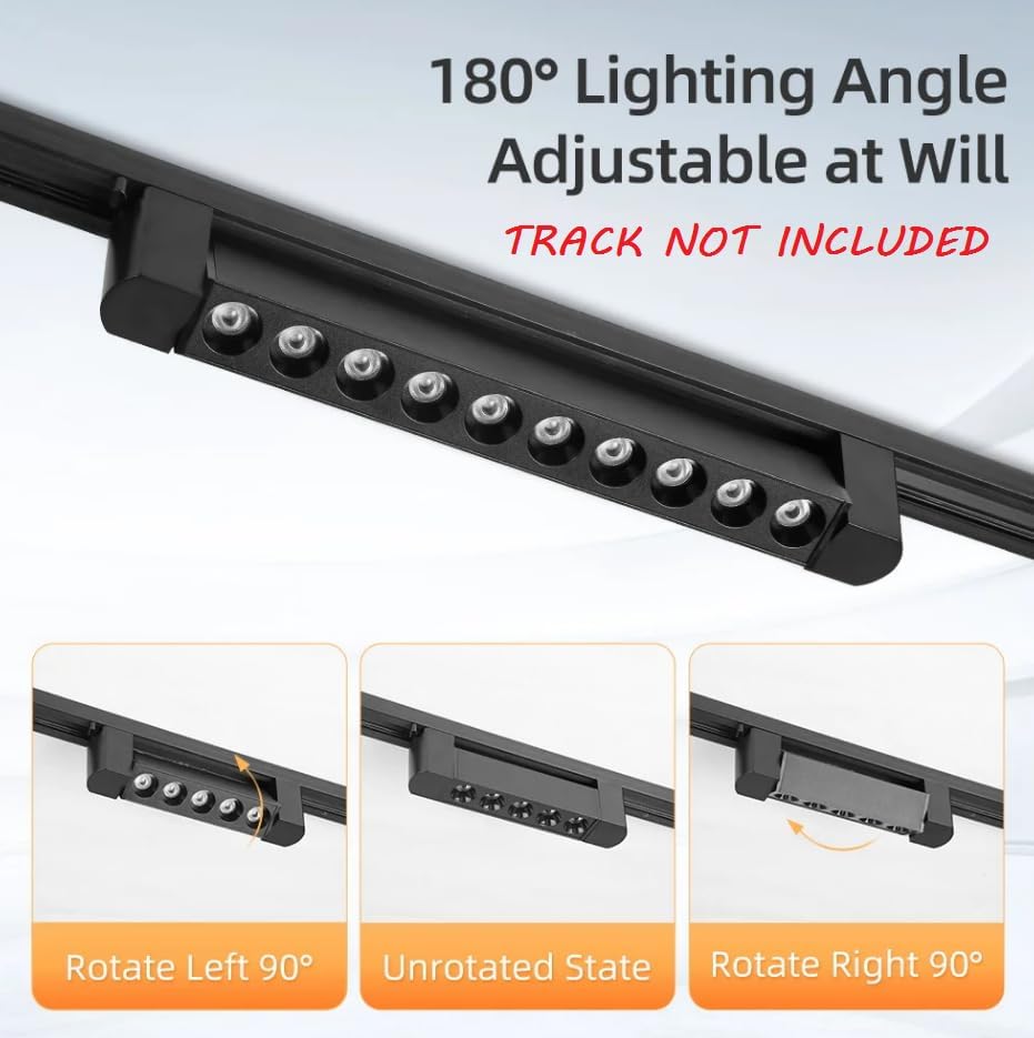 Image of Mufasa 10 Watts Laser Black Body LED Track Light Spot Light /Focus Light for Showroom Display Racks Indoor Ceiling Home Office | Track Rail NOT Included | (Natural White)