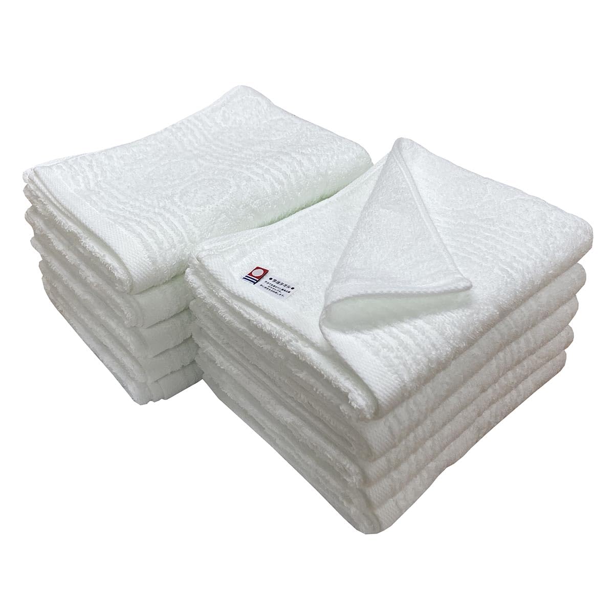 Imabari Towel Face Towels, Set of 10, White, Hotel Type, 13.4 x 33.5 inches (34 x 85 cm), Water Absorption, Made in Japan : Home & Kitchen