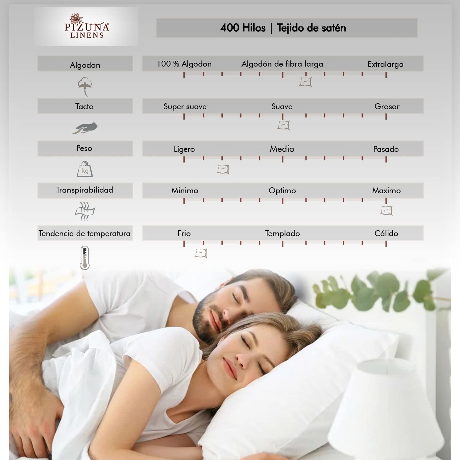 Pizuna Set Lenzuola letto singolo Cotone 90x200 cm Rosa Chiaro, 400 fili con trama Sateen in 100% Cotone a fiocco lungo Completo lenzuola con 1 lenzuolo con angoli, 1 lenzuolo sopra, 1 federa