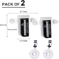 Vista 7 de Solhice 2 luces LED recargables para ruedas de bicicleta, luces impermeables para radios de bicicleta, 30 patrones de luces de neumáticos