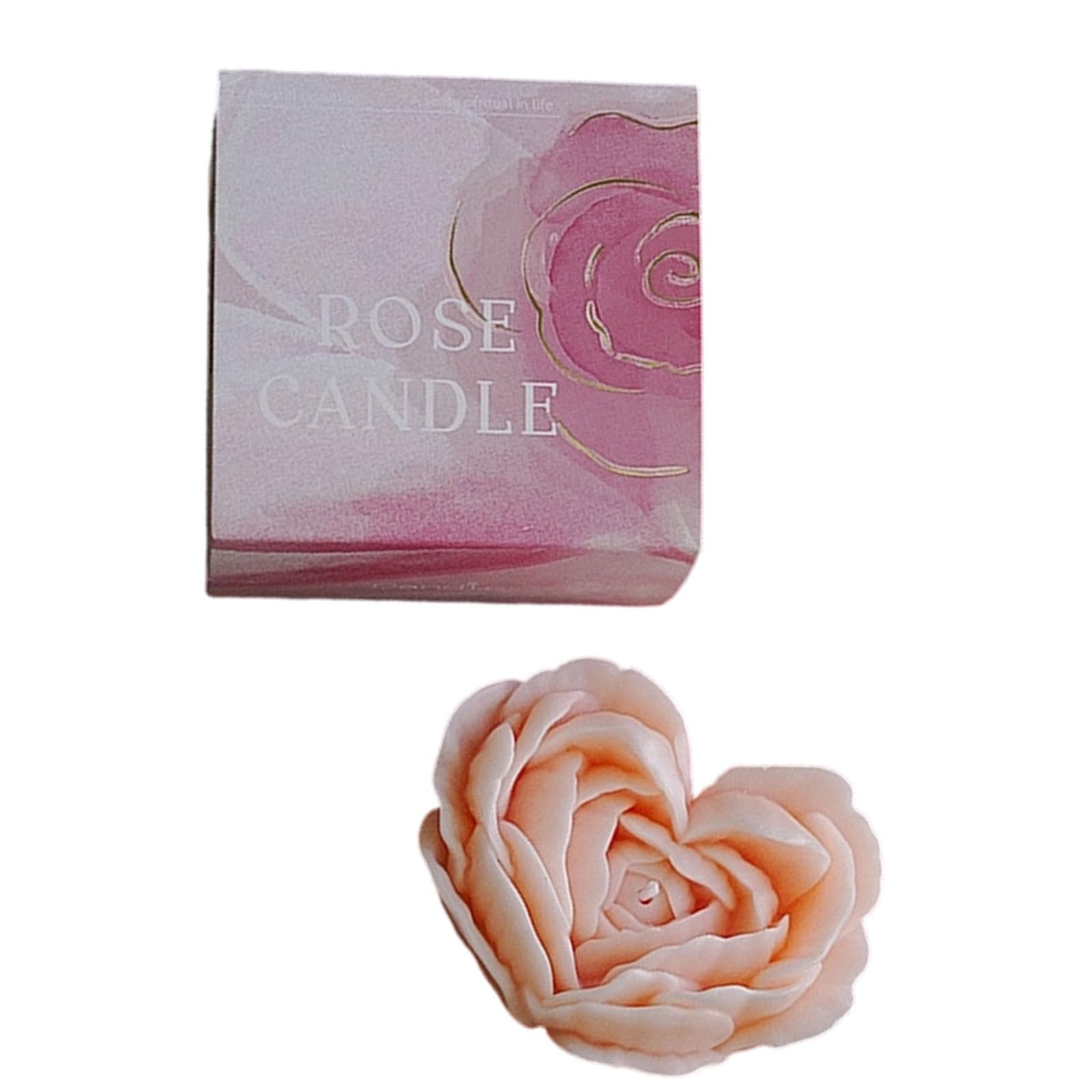 ZEPFJHE Rose Heart Shape Scented Soy Wax for Home Decor Stress Relief Heart Rose Scented