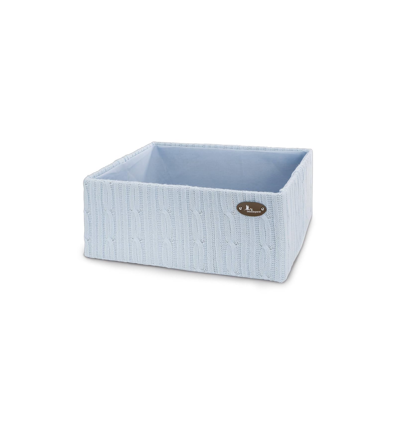 Regalo bebé ranita|pelele de punto de Smock|nido de abeja Azul válido de 6 a 12 meses | Y un precioso oso de peluche personalizado | Presentado en una caja vontage muy elegante | BebeDeParis