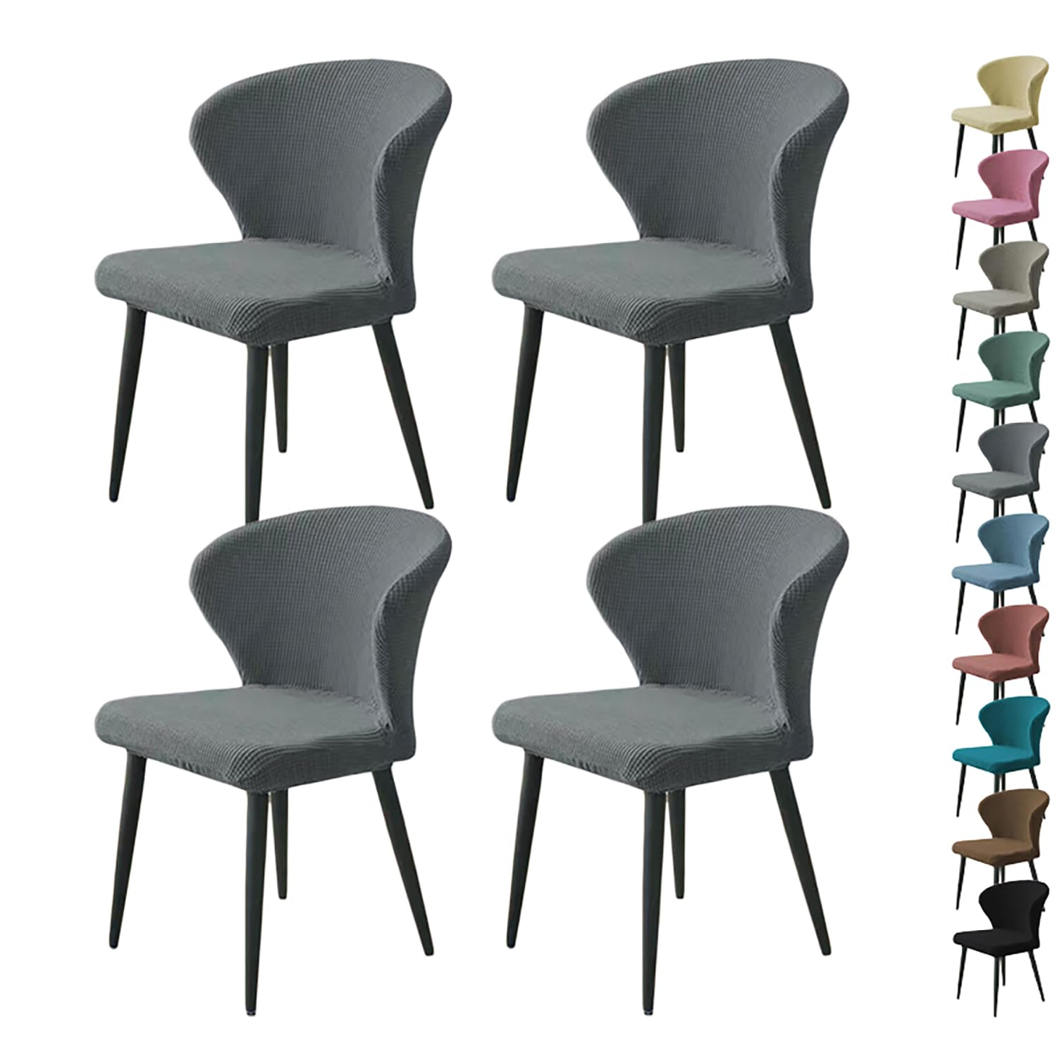 Housse de chaise salle à manger extensible et lavable pour cuisine