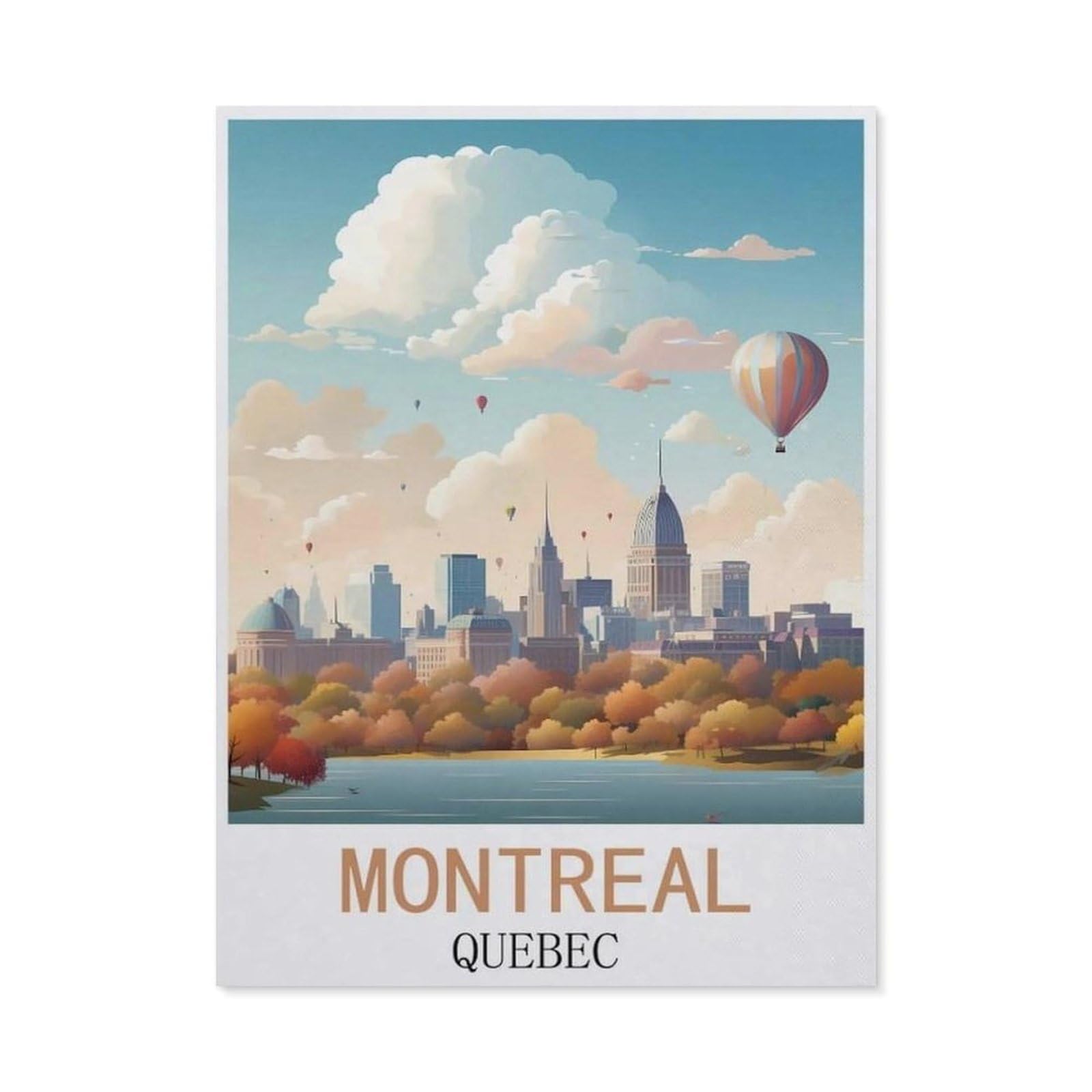 BEAYODKP 5D Diamond Painting，Montreal Quebec（40x50cm）