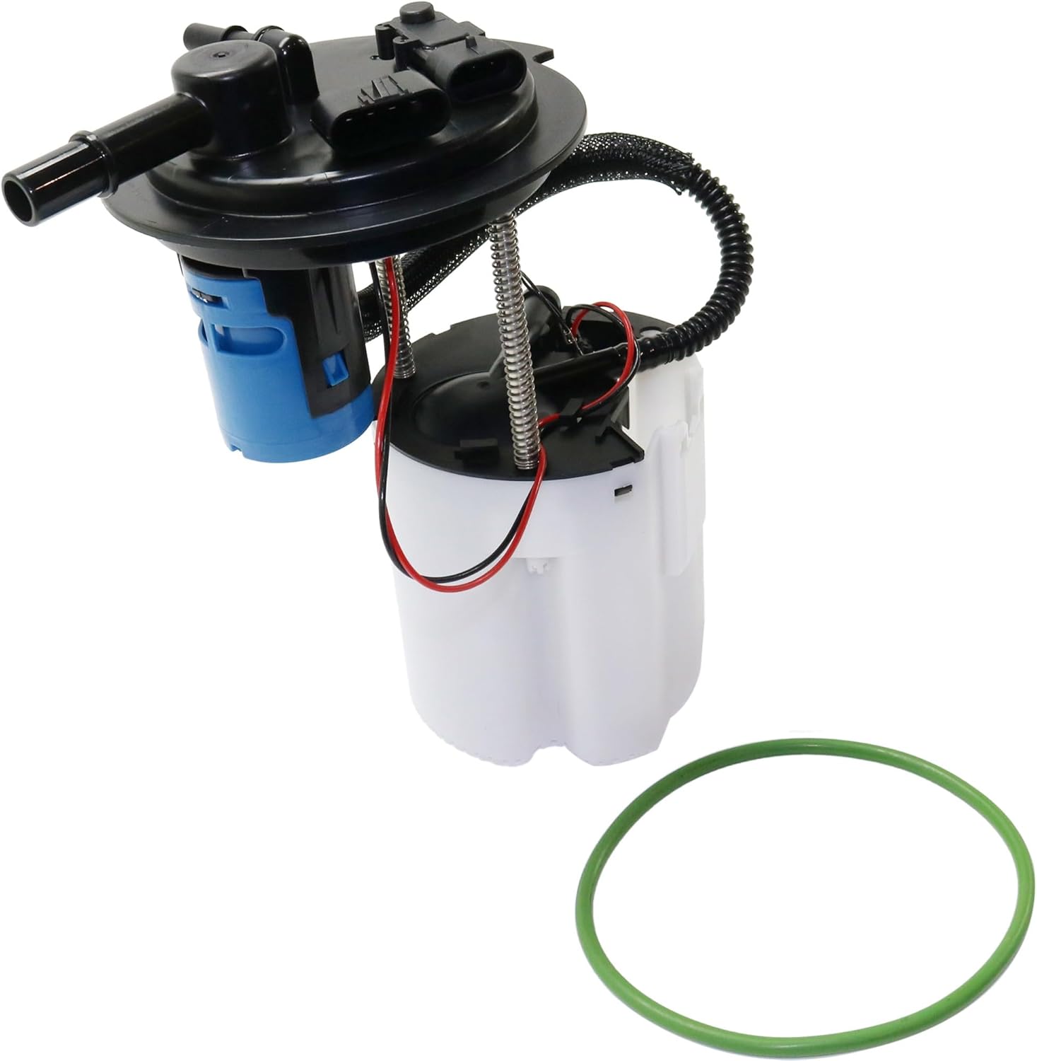 JC Whitney Fuel Pump Compatible with Buick Enclave 2009-2017, Fits Chevy Chevrolet Traverse 2009-2017, 34 gallons/hour, Electric, with Fuel Sending Unit, with Pressure Sensor In-Tank JRC31450004