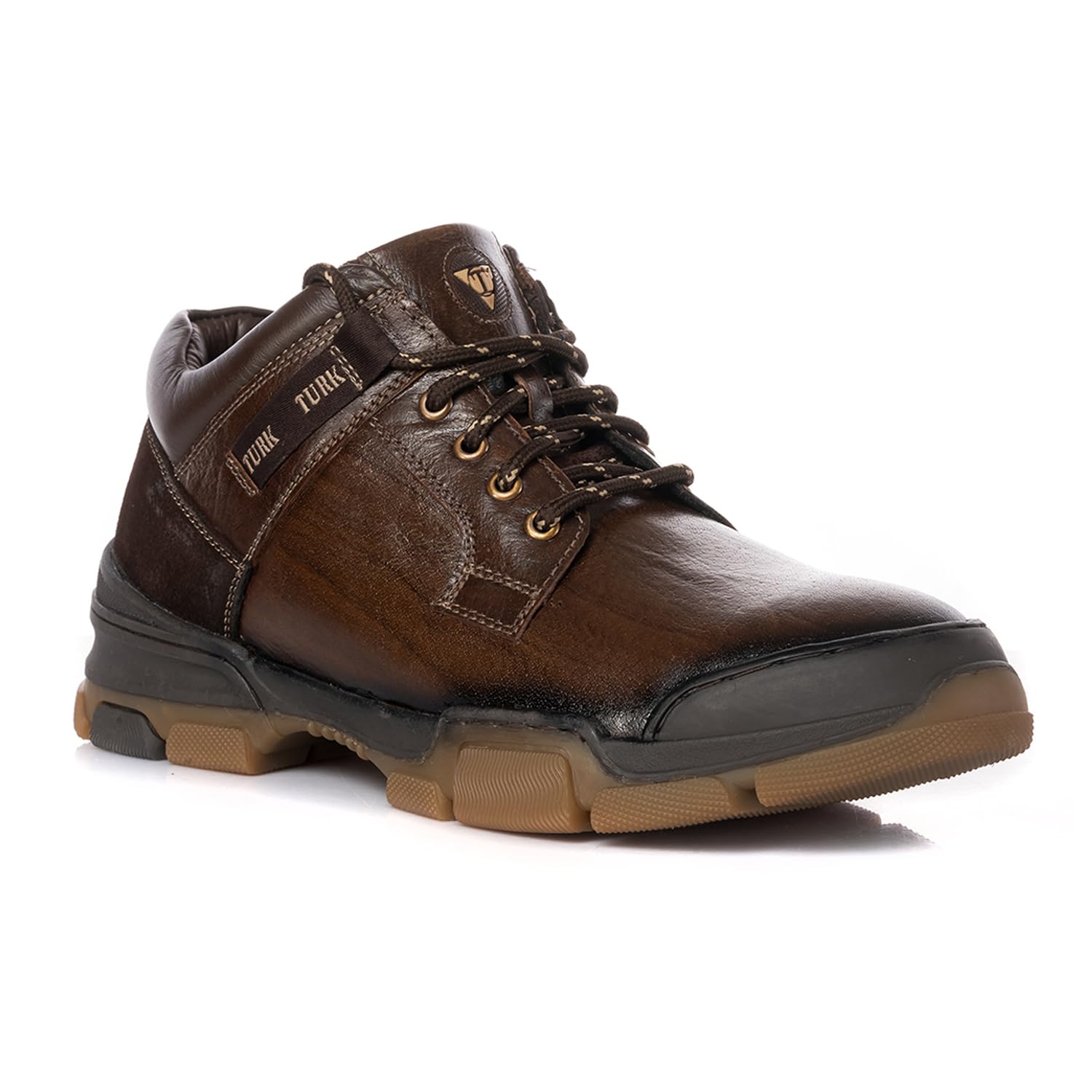 khadim's Turk Outdoor Leather Hiking Boots for Men-picture-38
