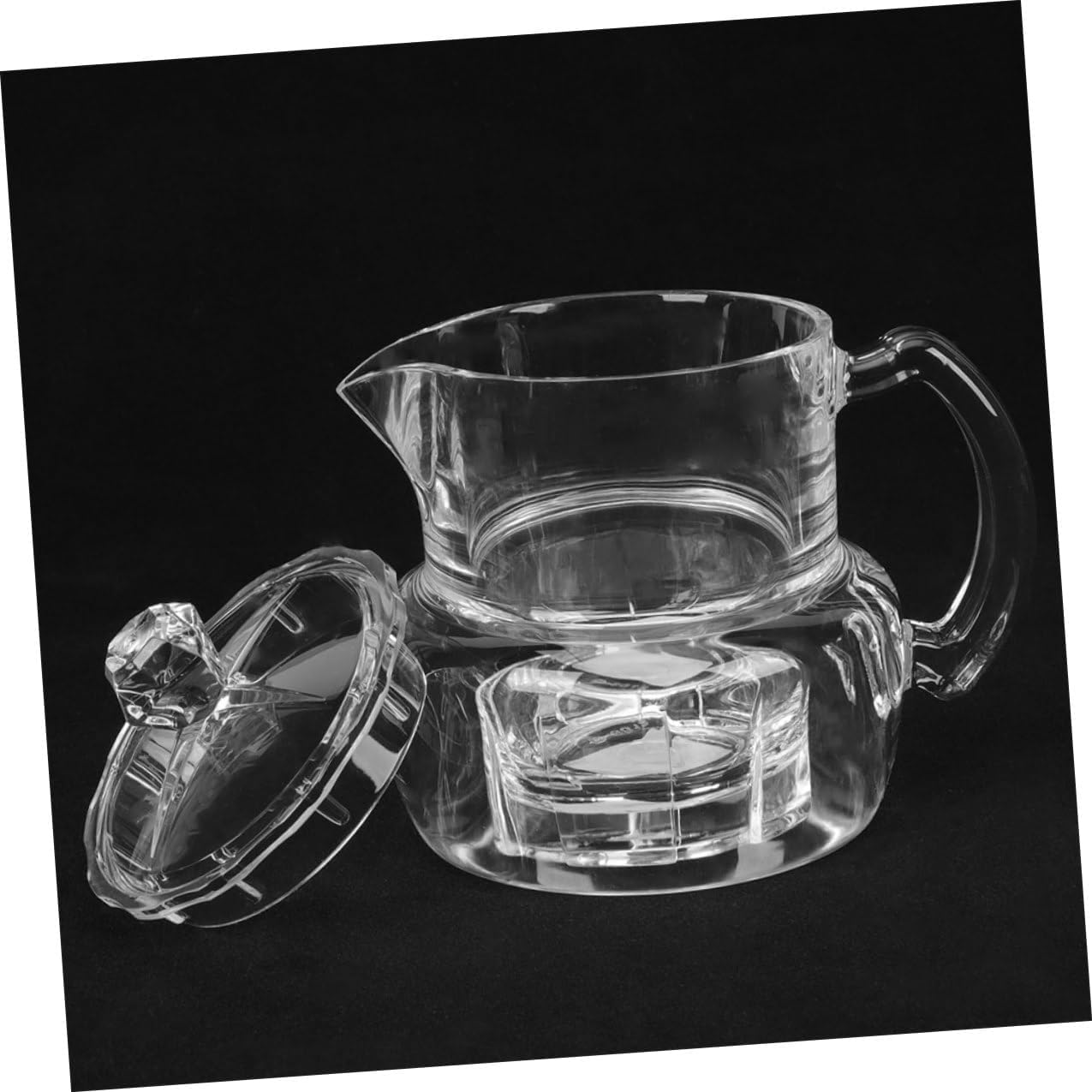 2pcs Acrylic Honey Pot with Lid Honey Storage Container and Syrup Dispenser for Kitchen Use Jar Syrup Dispenser Suitable for Home and Dining
