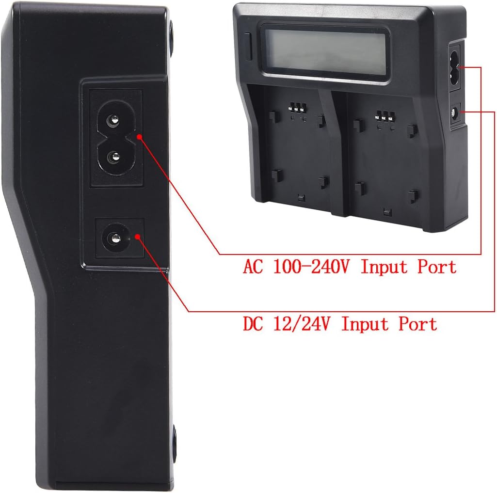 DSTE Replacement for 1.5A Dual Battery Charger Compatible Canon LP-E19 LP-E4N LP-E4 with USB Port as LC-E19