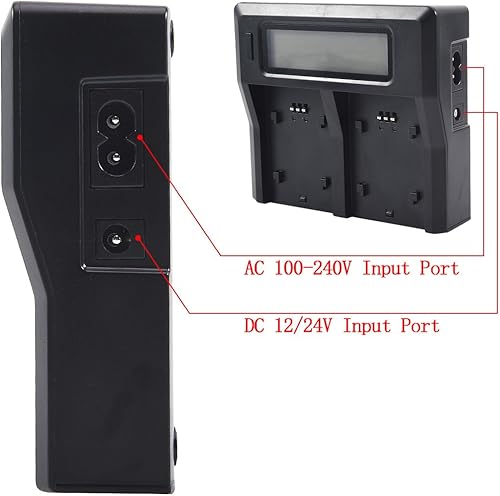 Miniatura 4 de DSTE Reemplazo para cargador de batería dual de 1.5A compatible con Canon LP-E19 LP-E4N LP-E4 con puerto USB como LC-E19