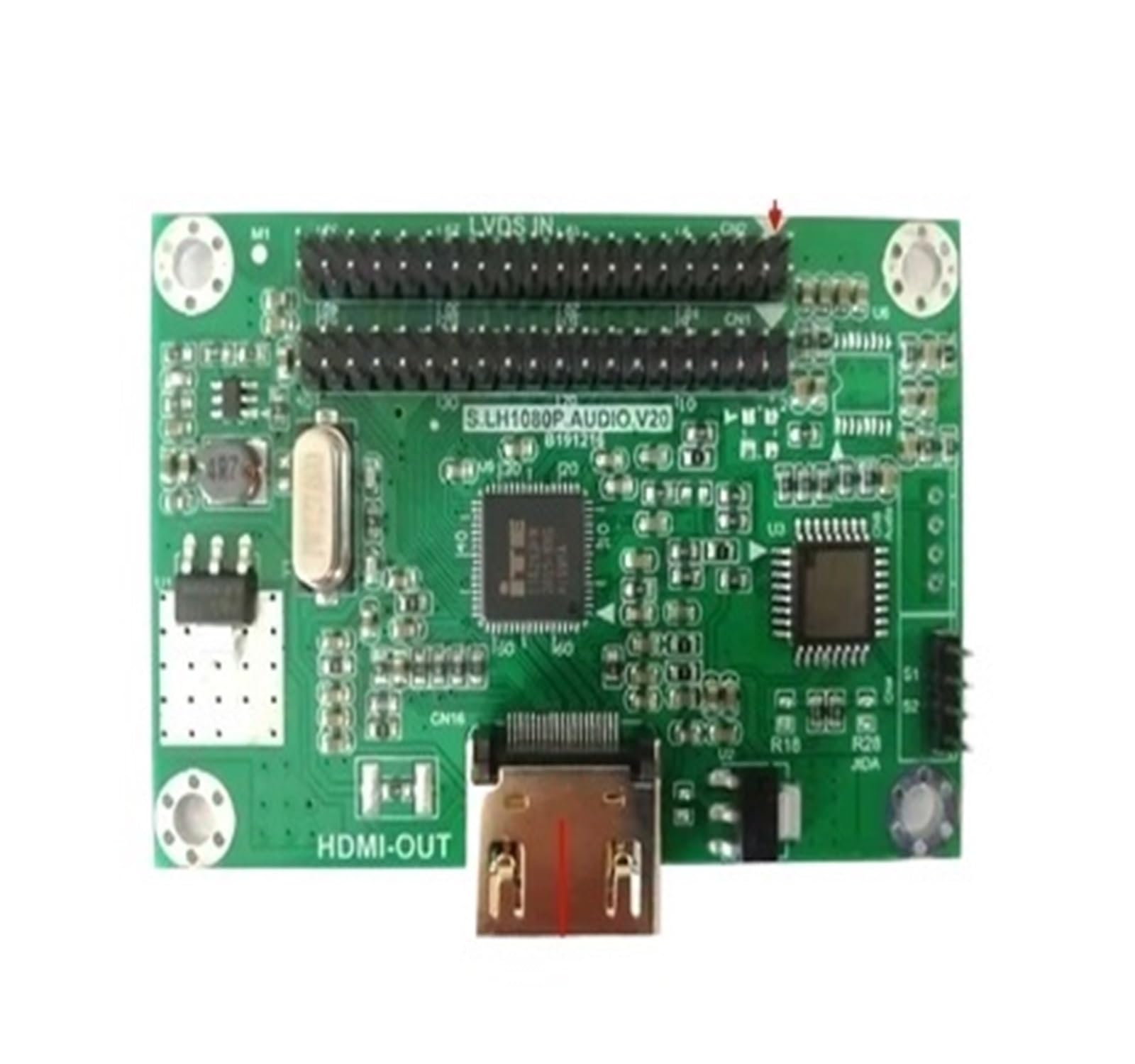 Applicable to Placa adaptadora LVDS a HDMI. Salida a Compatible con múltiples resoluciones: estándar 720P y 1080P(Without Audio)