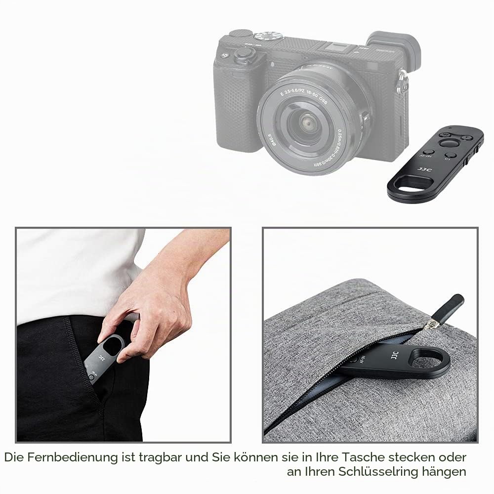 JJC RMT-P1BT Bluetooth Fernbedienung, Drahtlose Fernbedienung für Sony A6700 A7IV A7CII A7CR A9III FX3 FX30 A7III ZV-1 A6100 A6600 A6400 A1 A9 A7C A7RIV A7SIII A7RIII RX100VII RX0II ZV-E1 Kamera