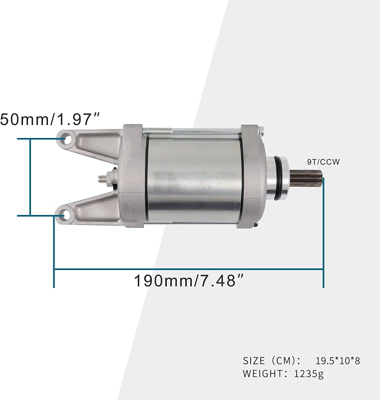GOOFIT 9T CCW Elektromos Starter Motor KVF750 TERYX 750 800 2008-2018