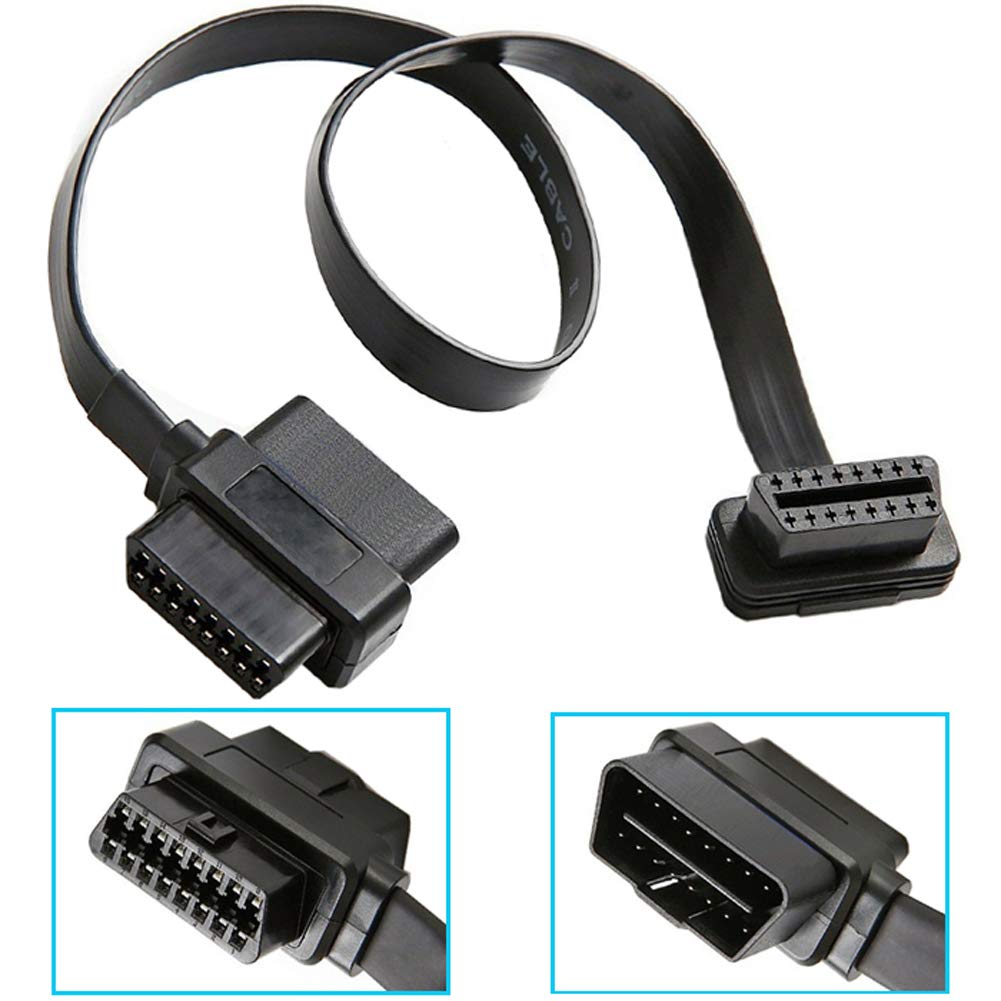 Cavo di Prolunga Maschio Femmina OBD2 a 16 Pin per Diagnosi Auto (30 cm