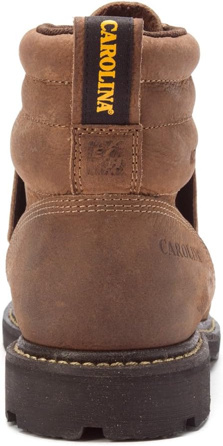 Carolina Men's 6" Broad Toe Waterproof Metatarsal Guard Dark Brown