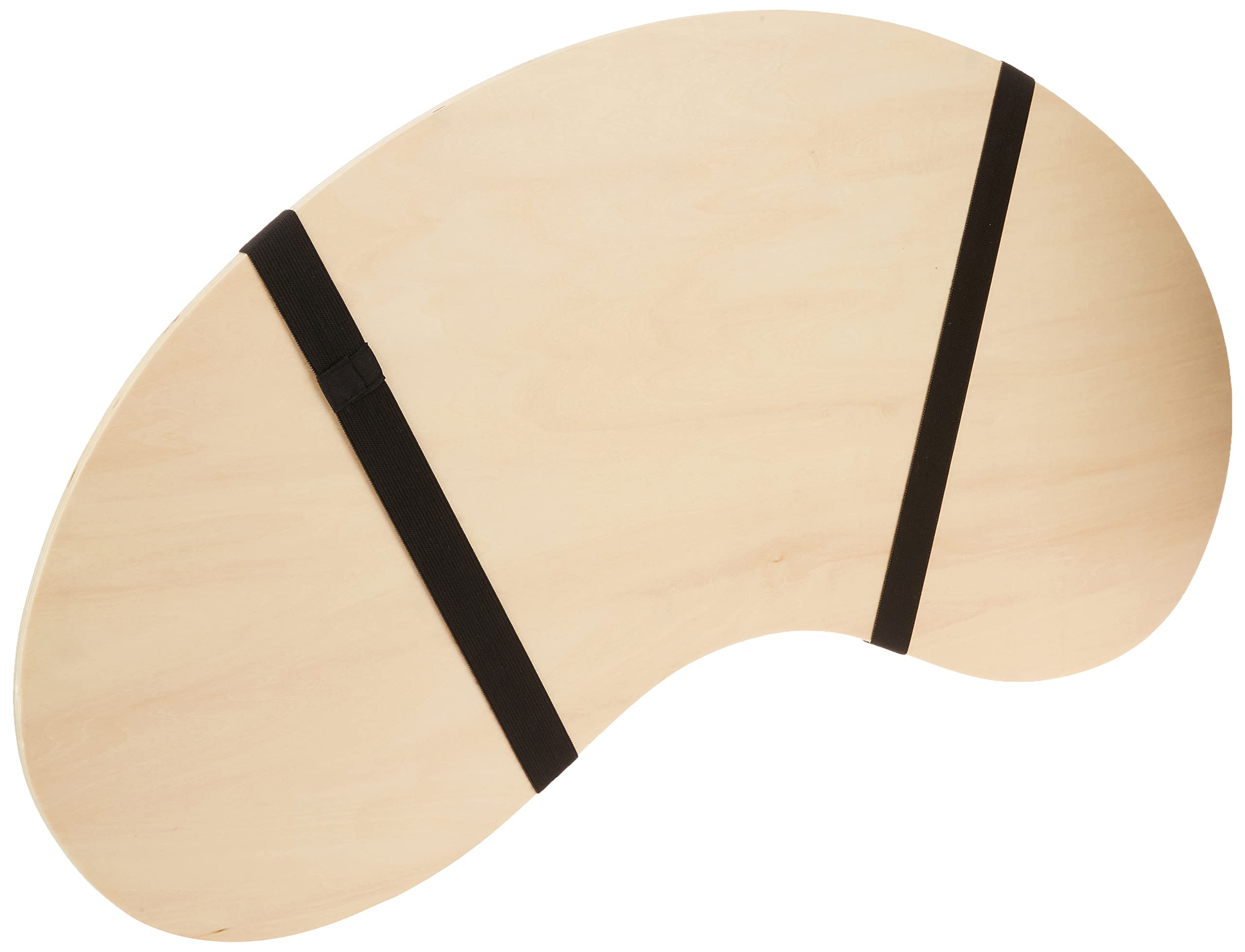 Trademark Innovations Portable Curved Shape Light Wood Lap Desk