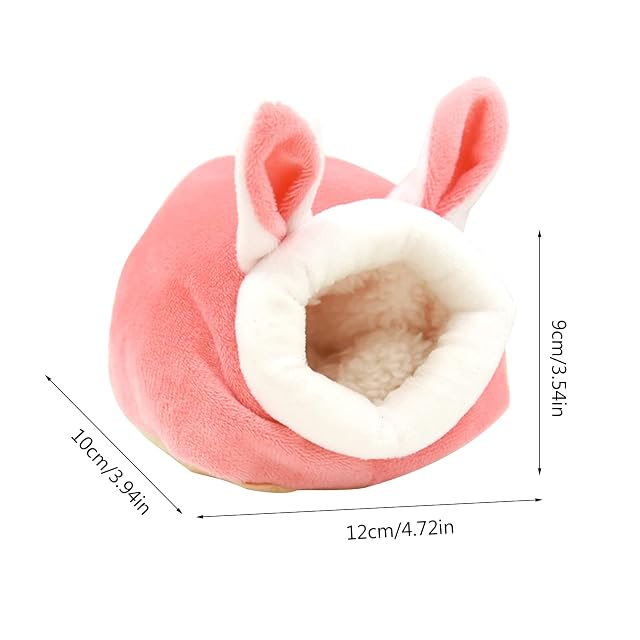 Foto 6 de 8 de Hamster Hamster Invierno Cálida Jaula Pequeña Mascota Cama Nido Cama para Cerdos Jaula Accesorios