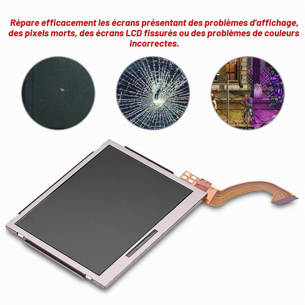 Affichage Supérieur pour Ndsi Remplacement écran LCD Verre Pièces de Rechange Accessoires Haut Bas écran LCD pour Ndsi (écran Supérieur) (filtrer)