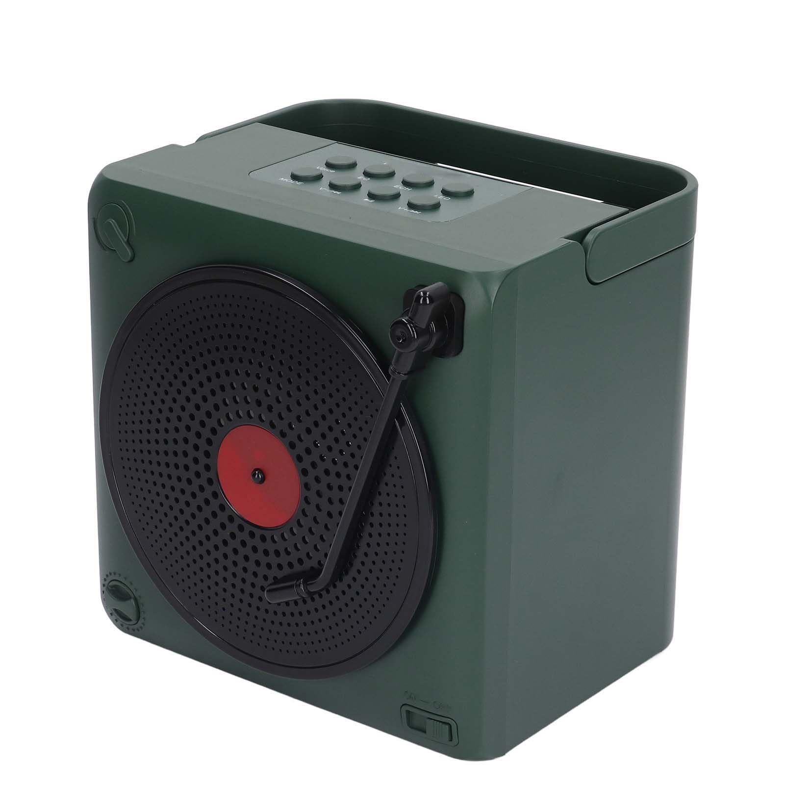 Macchina per Karaoke con Microfono Wireless con Batteria a Lunga Durata, Mini Portatile per Bambini, Adulti, Canta a Squarciagola, connettività (verde) (Verde)