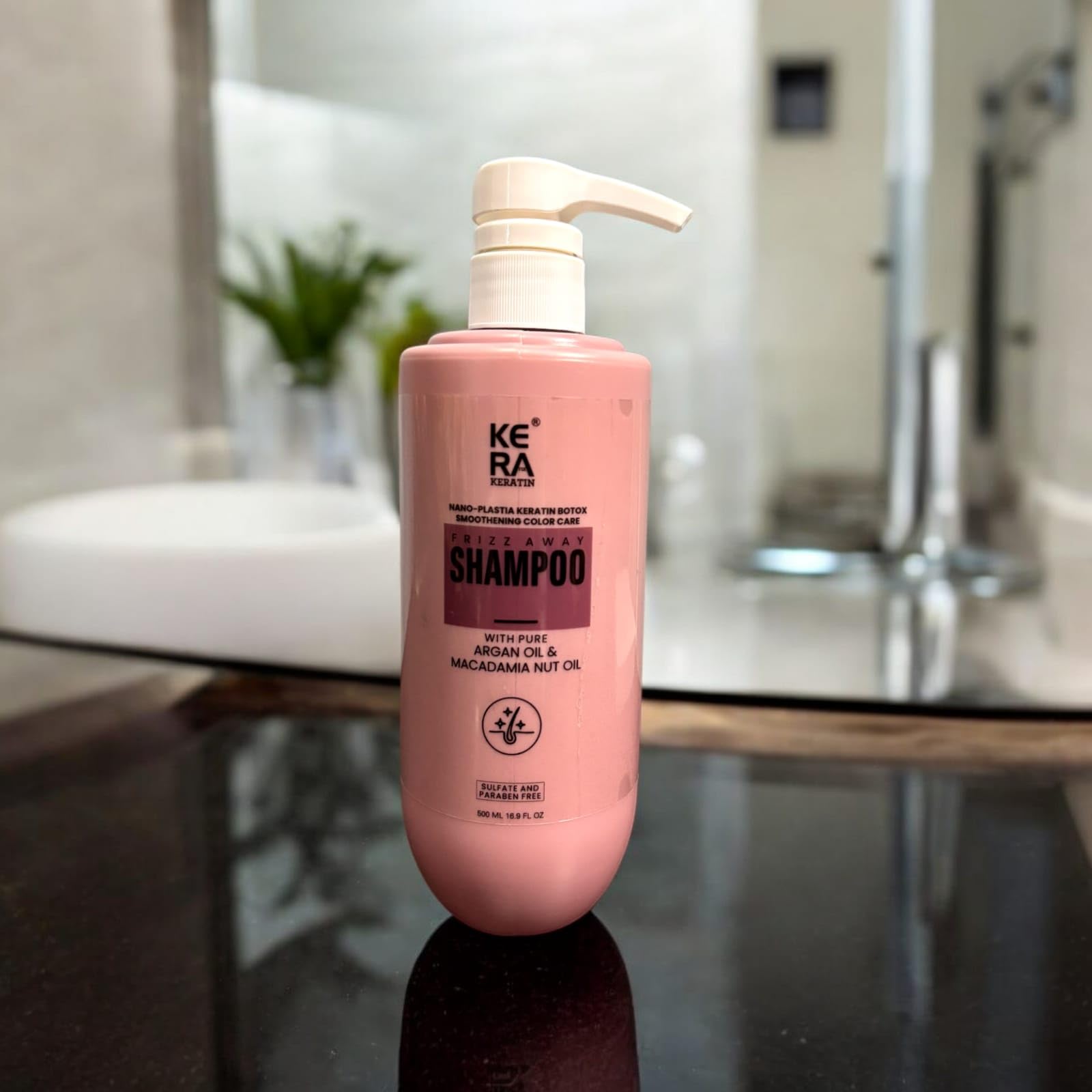 "KERAFIX KERATIN SULPHATE PARABEN FREE POST TREATMENT SHAMPOO 500ML PACK OF 1"