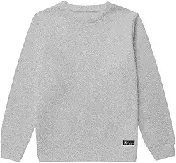 Blusão Moletom Infantil Liso Básico Gola Redonda Sem Capuz