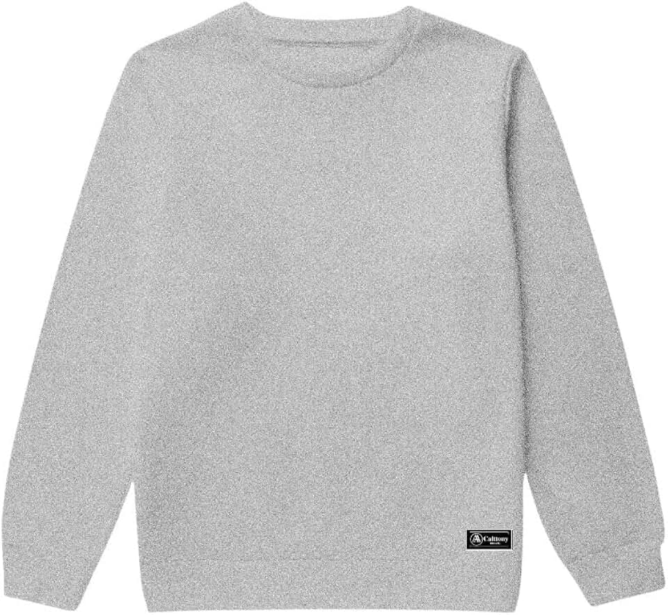 Blusão Moletom Infantil Liso Básico Gola Redonda Sem Capuz